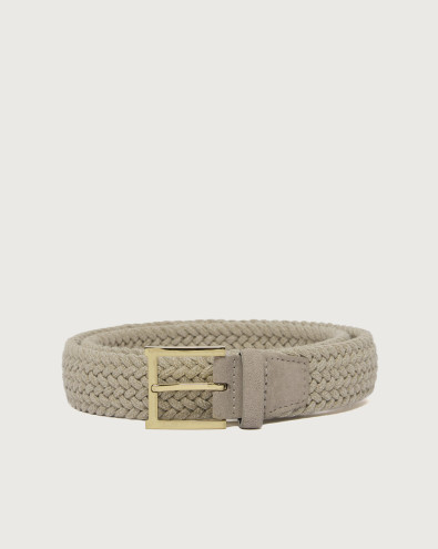 Cintura elasticizzata in lana 3,5 cm XU0134