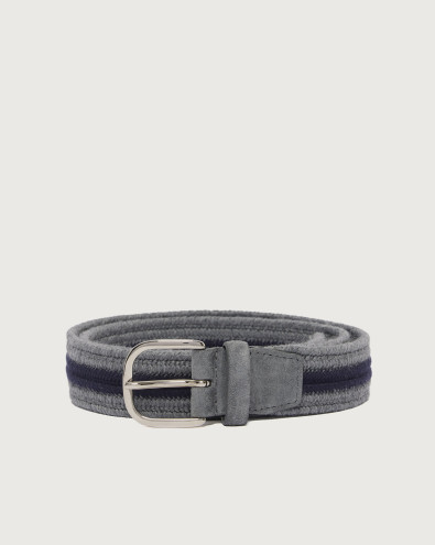 Cintura elasticizzata in lana 3,5 cm XU0148