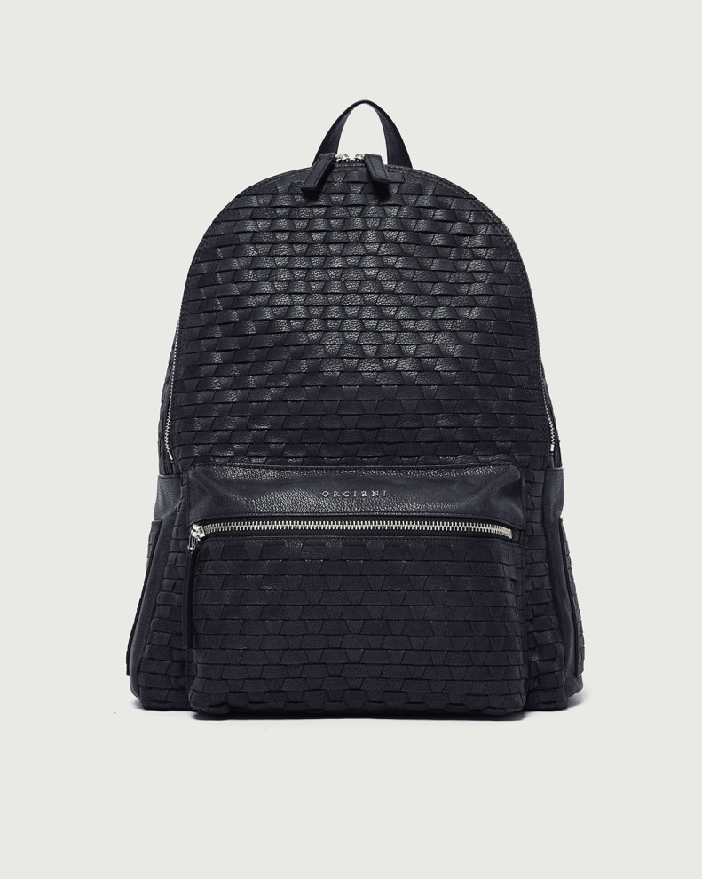 Zaino Chevrette Woven in pelle