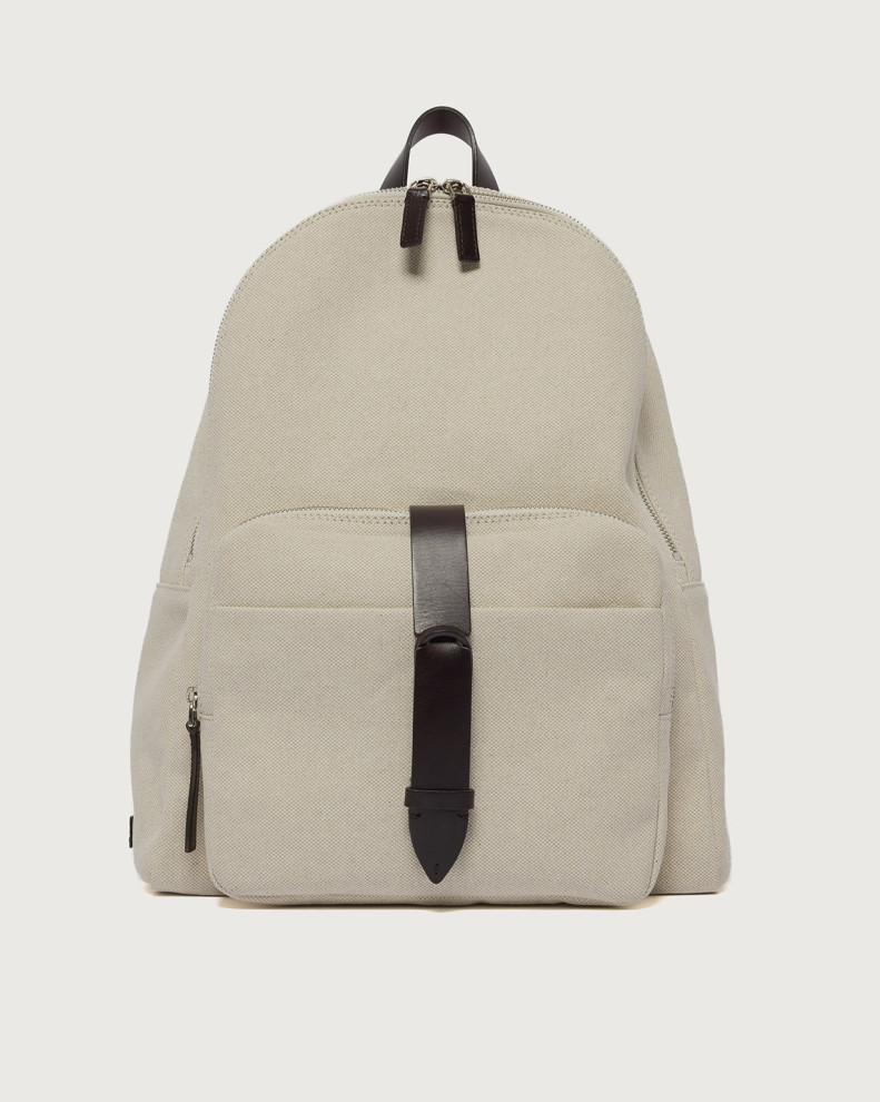 Zaino NoBuckle Savana in canvas e pelle