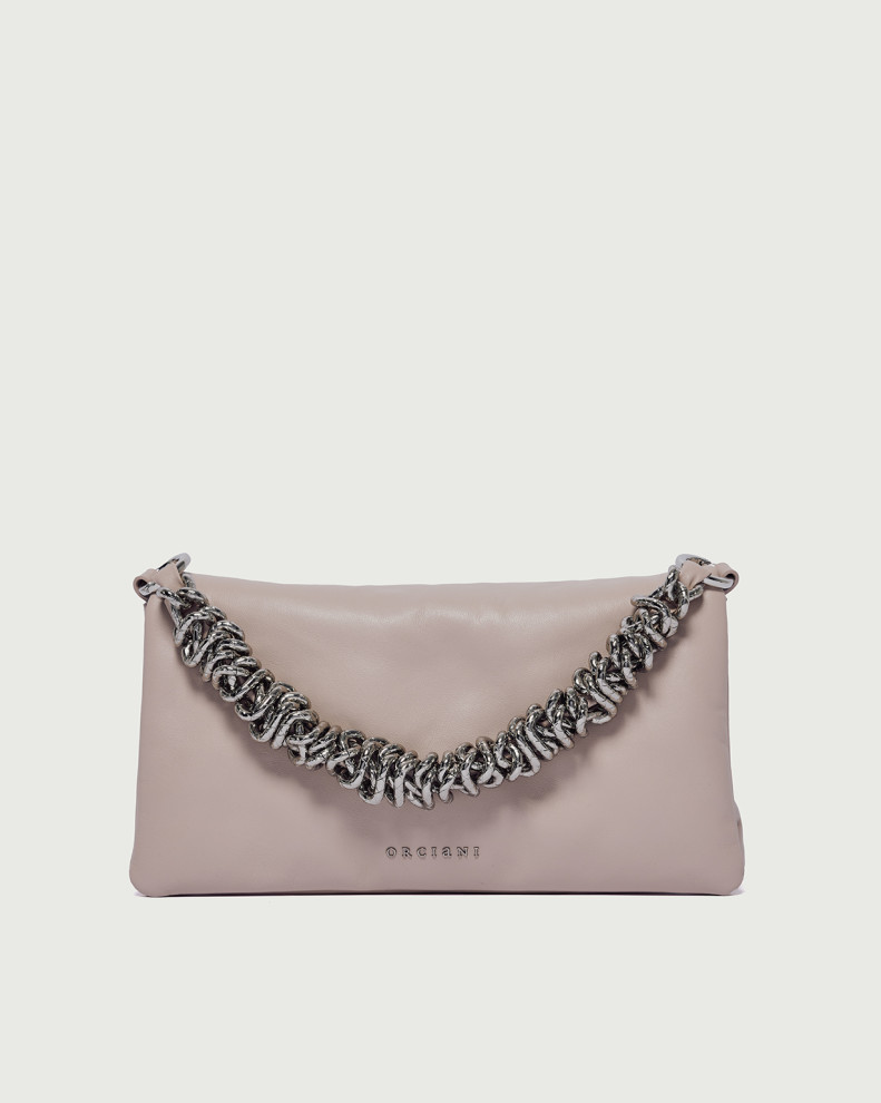 Borsa Pochette Nappa Bold a mano in nappa imbottita