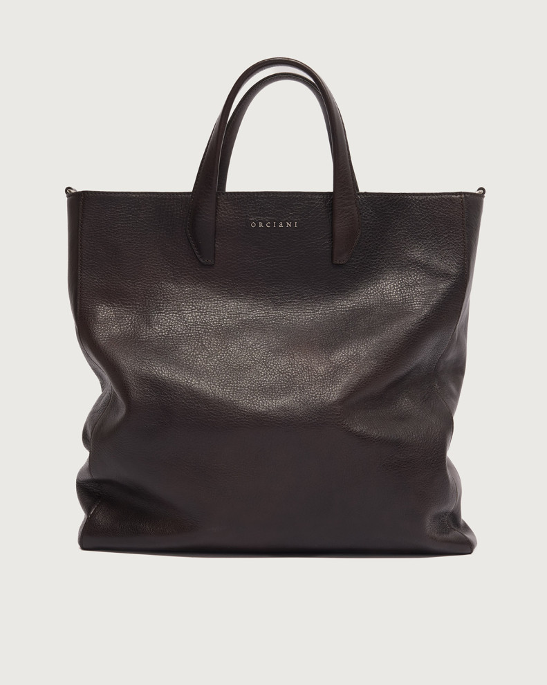 Tote bag Work Lagoon in pelle