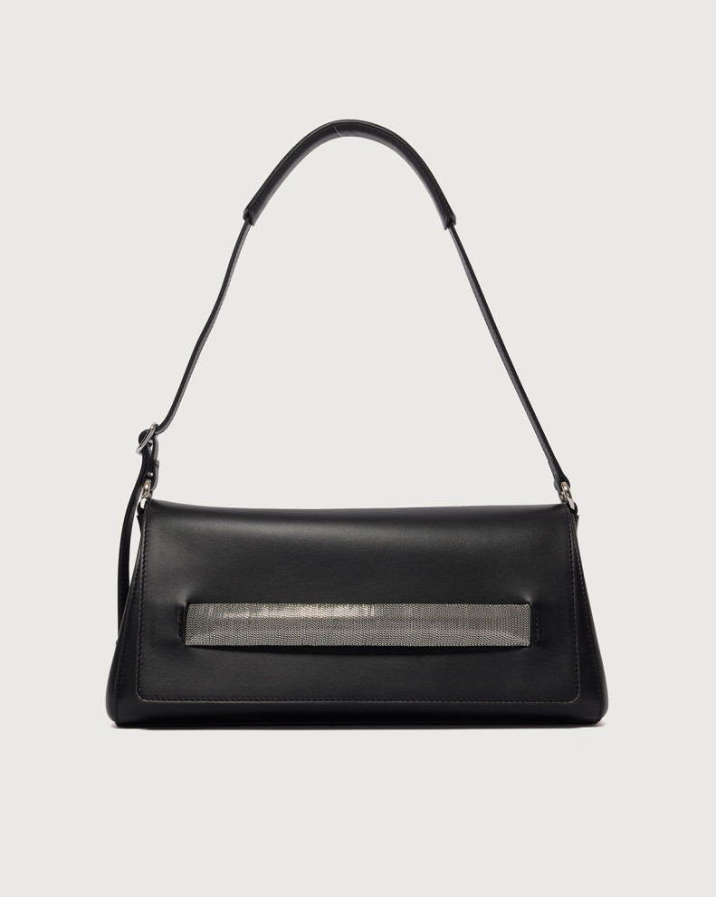 Borsa Gossip Longuette Alba Chain a spalla in pelle