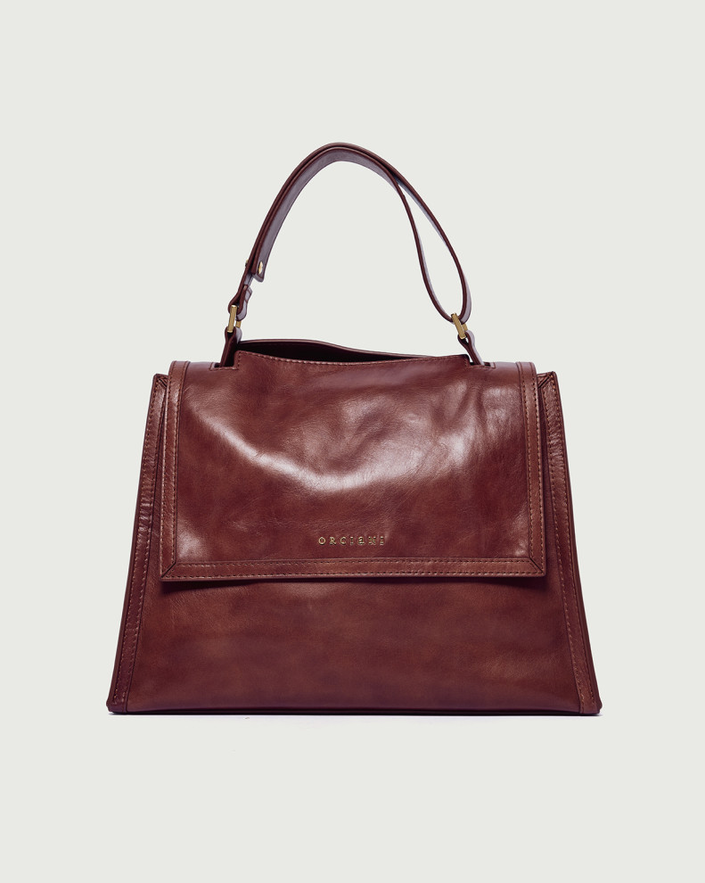 Borsa Sveva Notturno Oro Media in pelle con tracolla
