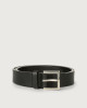 Cintura classica Basic Saffiano in pelle