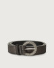 Cintura Midnight in suede metallizzato 3 cm