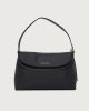 Borsa Nana Soft Midi a spalla in pelle martellata con tracolla