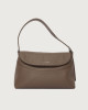 Borsa Nana Soft Midi a spalla in pelle martellata con tracolla