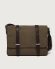 Borsa messenger Jones MIdi Safari in canvas e pelle