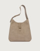 Borsa Gea Peach a spalla in suede