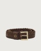 Cintura Basic Square Zanzibar in pelle 3 cm