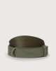Cintura Nobuckle Suede in camoscio e tessuto