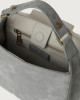 Orciani Borsa Sveva Nabucco Ball piccola in pelle con tracolla Nubuck GRIGIO