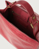Orciani Borsa Sveva Notturno piccola in pelle con tracolla Pelle martellata RUBINO