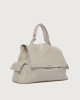 Orciani Borsa Sveva Stark Cargo Large a spalla in pelle con tracolla Pelle lucida GESSO