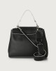 Orciani Borsa Sveva Black & White Media in pelle con tracolla Pelle NERO