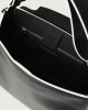 Orciani Borsa Sveva Black & White Media in pelle con tracolla Pelle NERO