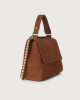 Orciani Borsa Nabucco Ball Media in pelle con tracolla Nubuck SELLA