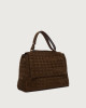 Orciani Borsa Sveva Peach Woven Media a spalla in suede con tracolla Pelle scamosciata COCOA