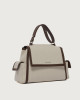 Orciani Borsa Sveva Savana Cargo Midi a spalla in canvas e pelle con tracolla Pelle e cotone COCOA