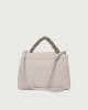 Orciani Borsa Sveva Twilight Midi a spalla in nabuk stampa cocco Pelle nabuk GESSO