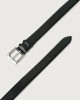 Orciani Cintura classica Toledo in pelle 3,5 cm Pelle NERO