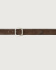 Orciani Cintura Hunting Double in suede e pelle 3,5 cm Camoscio, Pelle TMORO