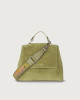 Orciani Borsa a mano piccola Sveva Naif in suede con tracolla Camoscio KIWI