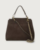 Orciani Borsa Nabucco Ball Media in pelle con tracolla Nubuck T.MORO