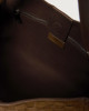 Orciani Borsa Sveva Peach Woven Media a spalla in suede con tracolla Pelle scamosciata COCOA