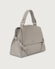 Orciani Borsa Sveva Sense Media a spalla in pelle con tracolla Pelle martellata CENERE