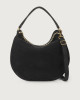 Orciani Borsa Pong Nabucco Ball in nubuck a spalla con tracolla Nubuck NOTTE