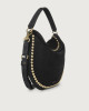 Orciani Borsa Pong Nabucco Ball in nubuck a spalla con tracolla Nubuck NOTTE