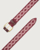 Orciani Cintura Naif Bold in suede Camoscio, Pelle BORDEAUX