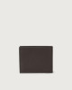 Orciani Micron Bicolor leather wallet Pelle martellata EBANO