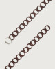 Orciani Cintura monogram Bull Soft in cuoio fibbia palladio Pelle BRUCIATO