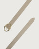 Orciani Cintura Peach Double in suede 3 cm Pelle scamosciata SABBIA+SASSO