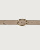 Orciani Cintura Peach Double in suede 3 cm Pelle scamosciata SABBIA+SASSO