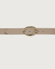 Orciani Cintura Peach Double in suede 3 cm Pelle scamosciata SABBIA+SASSO