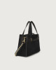 Orciani Borsa a mano POSH medium Nabucco Ball in pelle nubuck e tracolla con sfere Nubuck NOTTE