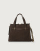 Orciani Borsa a mano POSH medium Nabucco Ball in pelle nubuck e tracolla con sfere Nubuck T.MORO