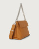 Orciani Borsa a spalla Missy in pelle con catena e tracolla Pelle martellata AMBRA