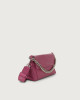 Orciani Borsa a spalla Missy Longuette Soft in pelle con catena e tracolla Pelle martellata LAMPONE