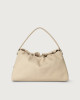 Orciani Borsa a spalla PUFFY Soft con tracolla Pelle martellata AVORIO