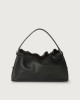 Orciani Borsa a spalla PUFFY Soft con tracolla Pelle martellata NERO