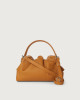Orciani Borsa a mano PUFFY Soft in pelle con tracolla Pelle martellata AMBRA