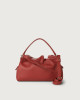 Orciani Borsa a mano PUFFY Soft in pelle con tracolla Pelle martellata TERRAROSSA