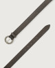 Orciani Cintura Midnight in suede metallizzato 3 cm Cuoio DUSK
