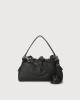 Orciani Borsa a mano PUFFY Soft in pelle con tracolla Pelle martellata NERO