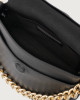 Orciani Borsa a spalla piccola Missy S Nappa con tracolla Pelle martellata NERO